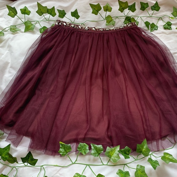 JC Penny Two Piece Maroon Formal Dress - Picture 4 of 11